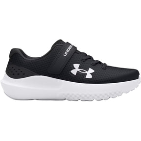 Under Armour Surge 4 Kids Pre-School AC Running Shoes: Black/Anthracite/White