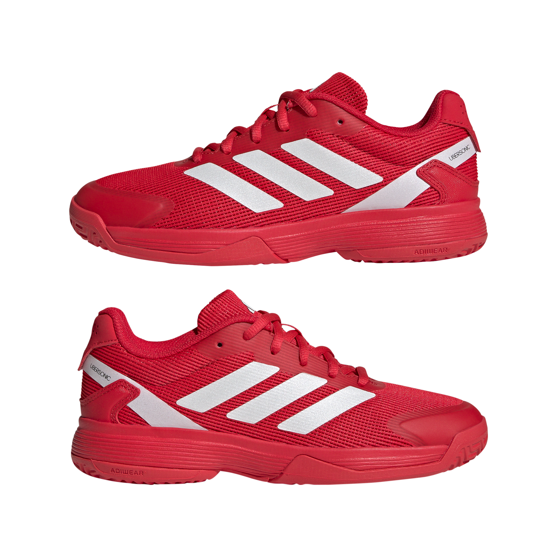 Adidas Ubersonic Kids Tennis Shoes: Red