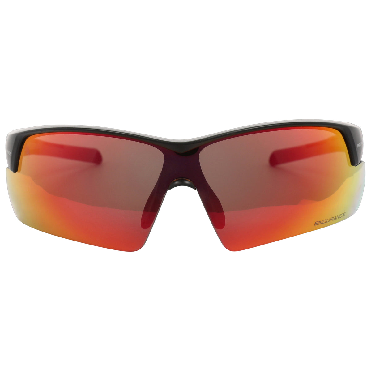 Endurance Jacque Half-Frame Sports Glasses: Black