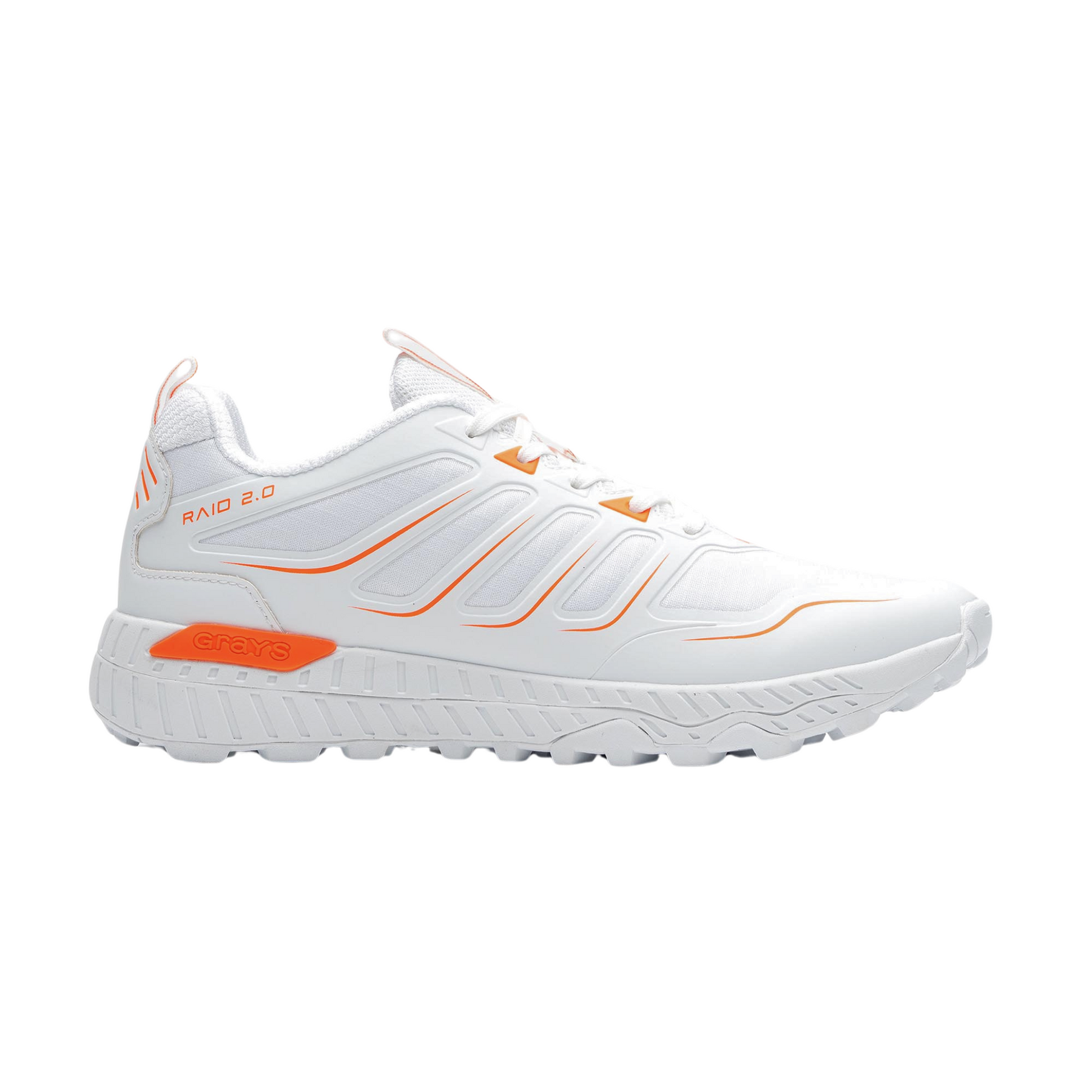 Grays Raid Hockey Shoes: White