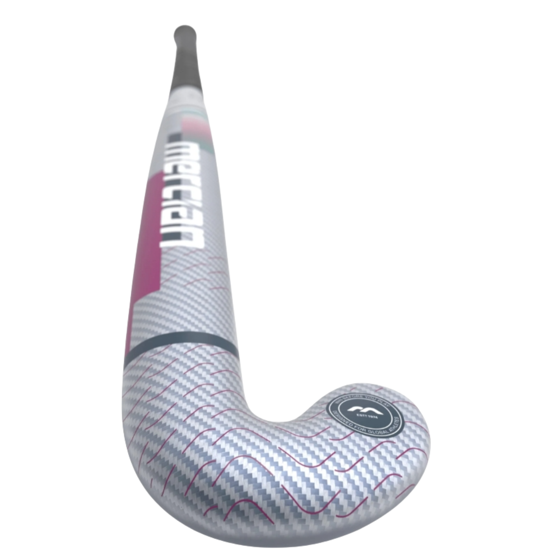 Mercian Evolution CKF35 Pro Hockey Stick: Silver Carbon/Purple