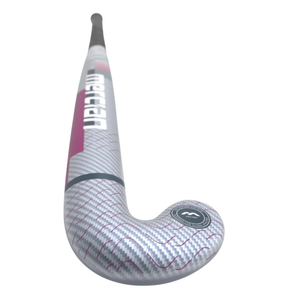 Mercian Evolution CKF35 Pro Hockey Stick: Silver Carbon/Purple