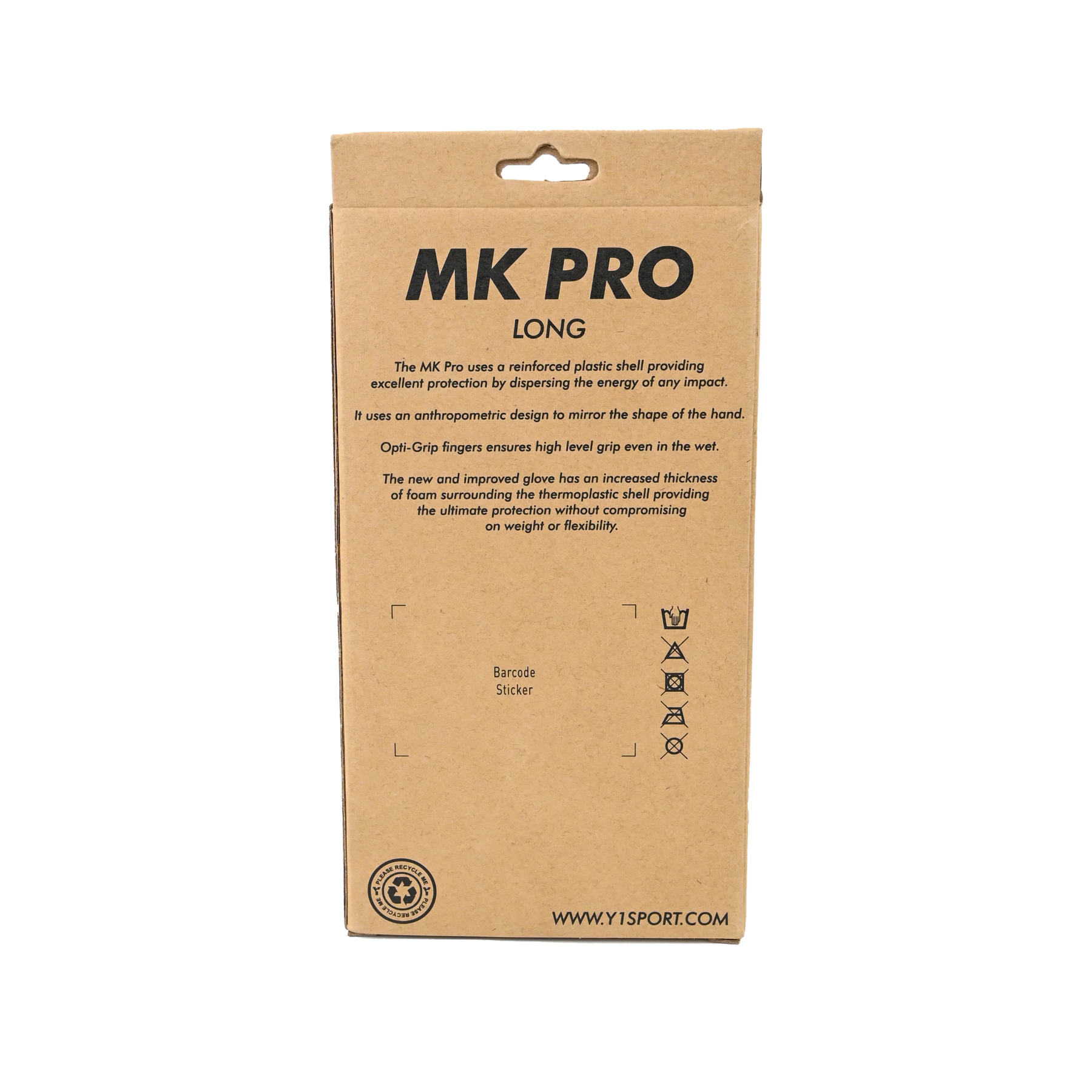 Y1 MK Pro Hockey Glove Long : Black/Yellow
