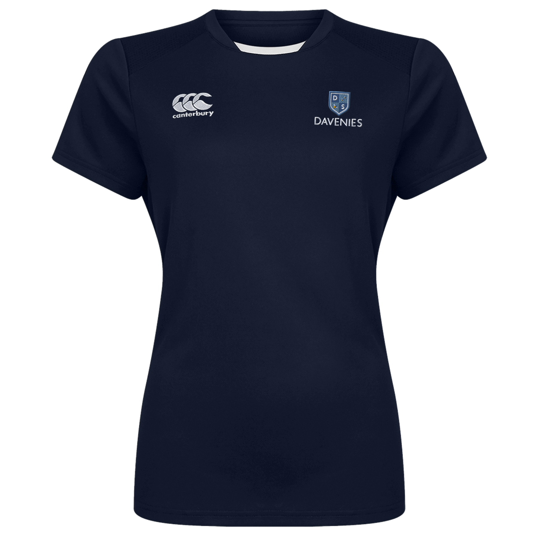 Davenies Women's Club Dry Tee: Navy