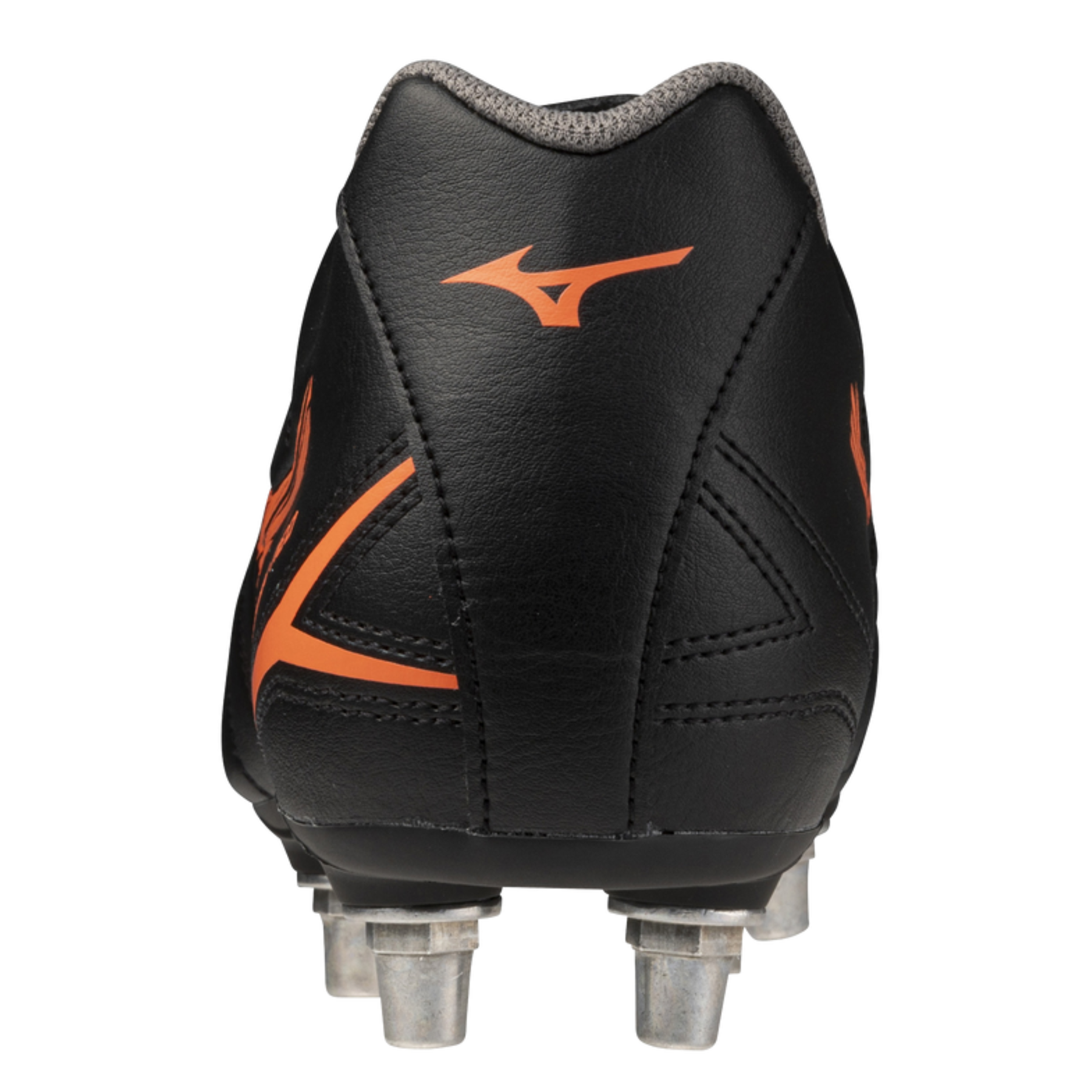Mizuno Monarcida Neo III Rugby Boots: Black/Lava Orange