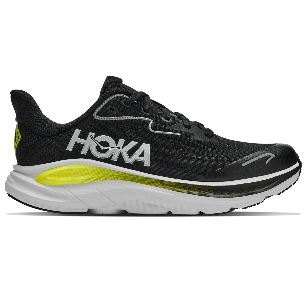 Hoka Clifton 10 Junior Running Shoes: Black/Cosmic/Grey