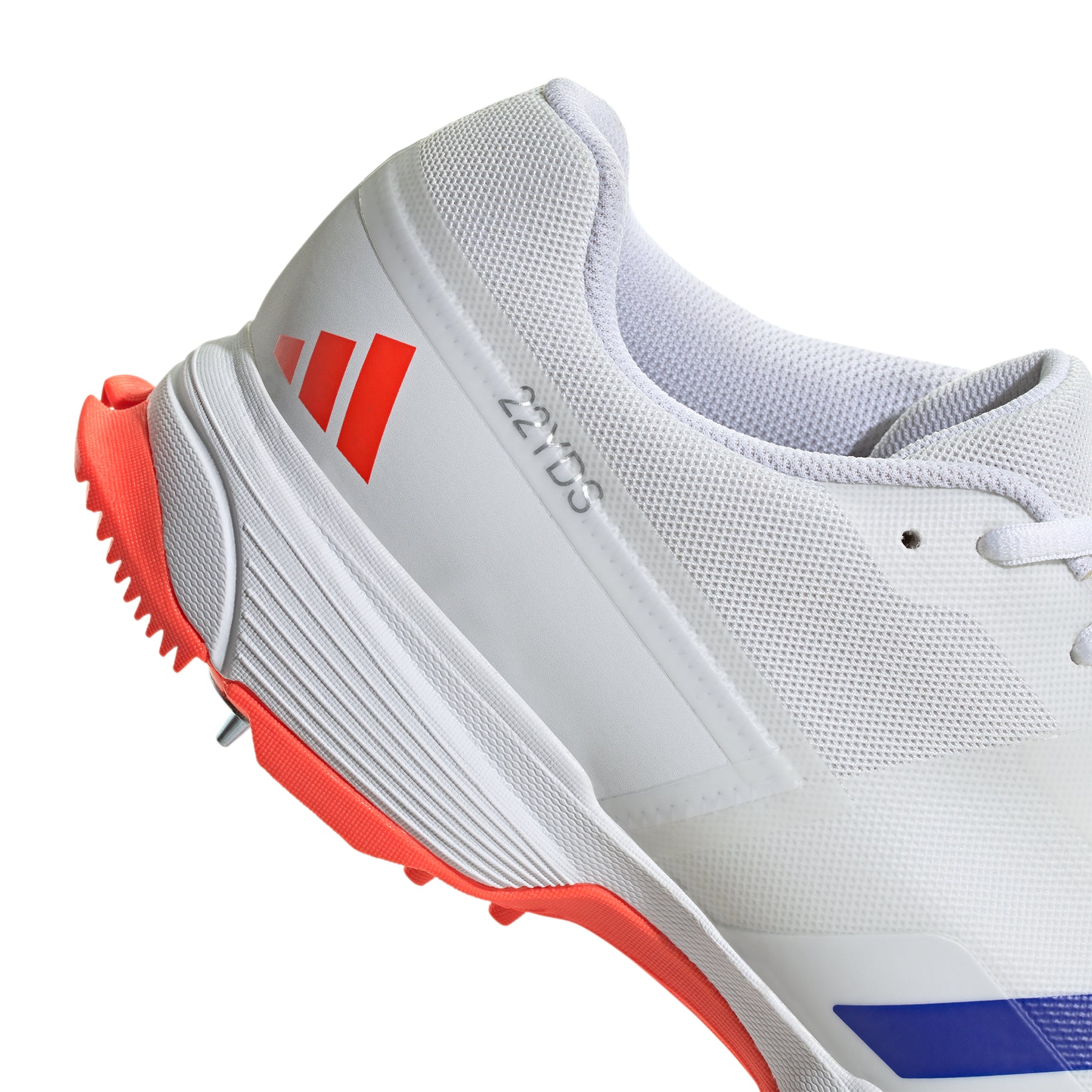 Adidas 22YDS Spike Adult Cricket Shoes 2024 Cloud White Lucid Blue So