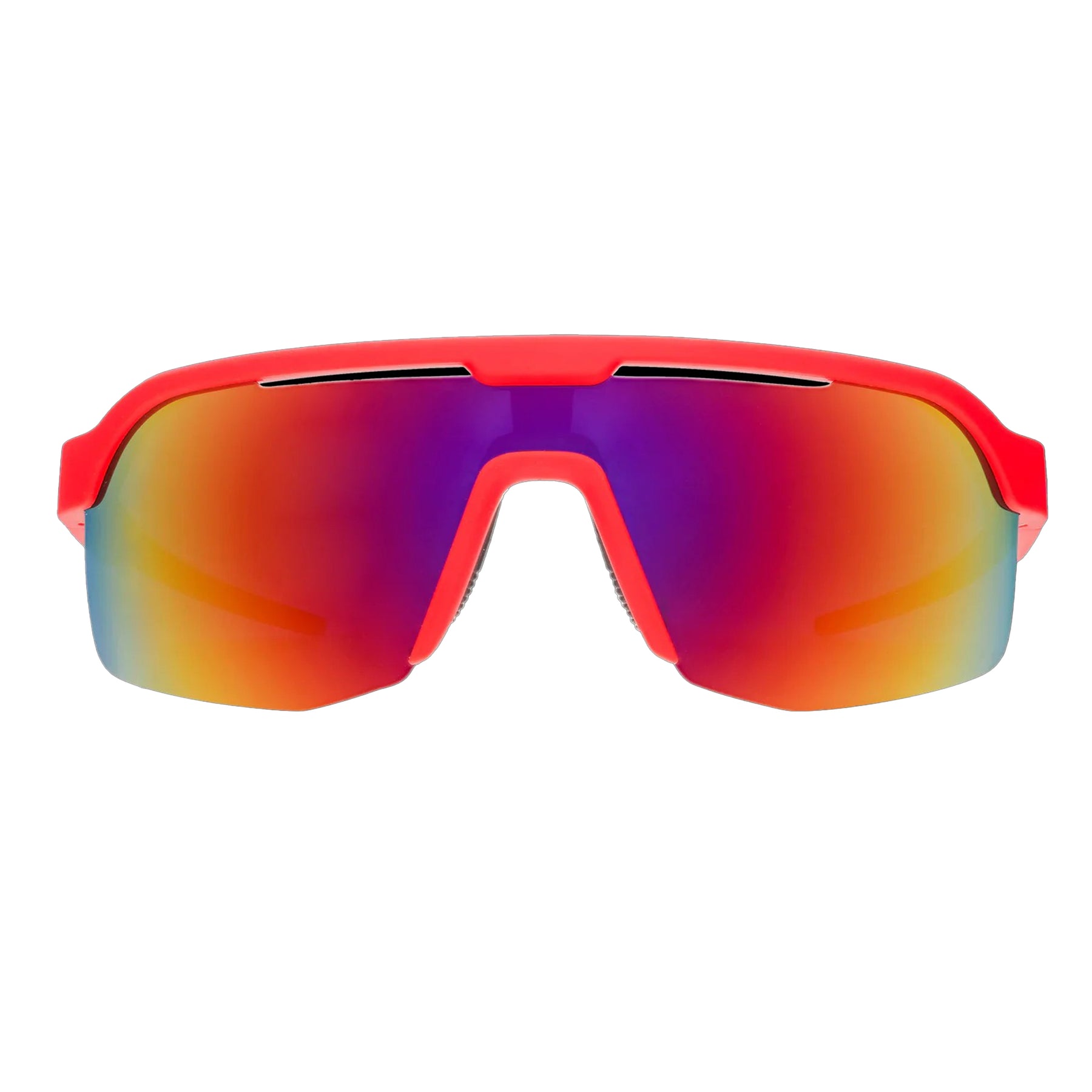 Goodr Dante's Inferno Sunglasses Rose Reflective Polarised Lenses: Red Frame