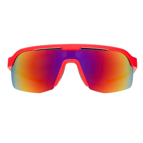 Goodr Dante's Inferno Sunglasses Rose Reflective Polarised Lenses: Red Frame
