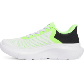 Under Armour Rogue 5 Pre School Kids Running Shoes: White/Black/Green