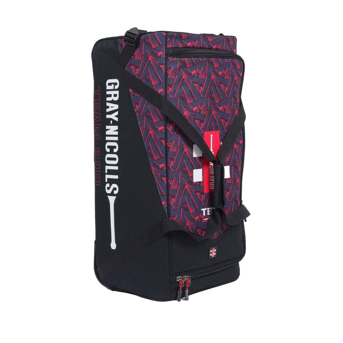 Gray Nicolls Team 200 Wheelie Cricket Bag: Black/Red