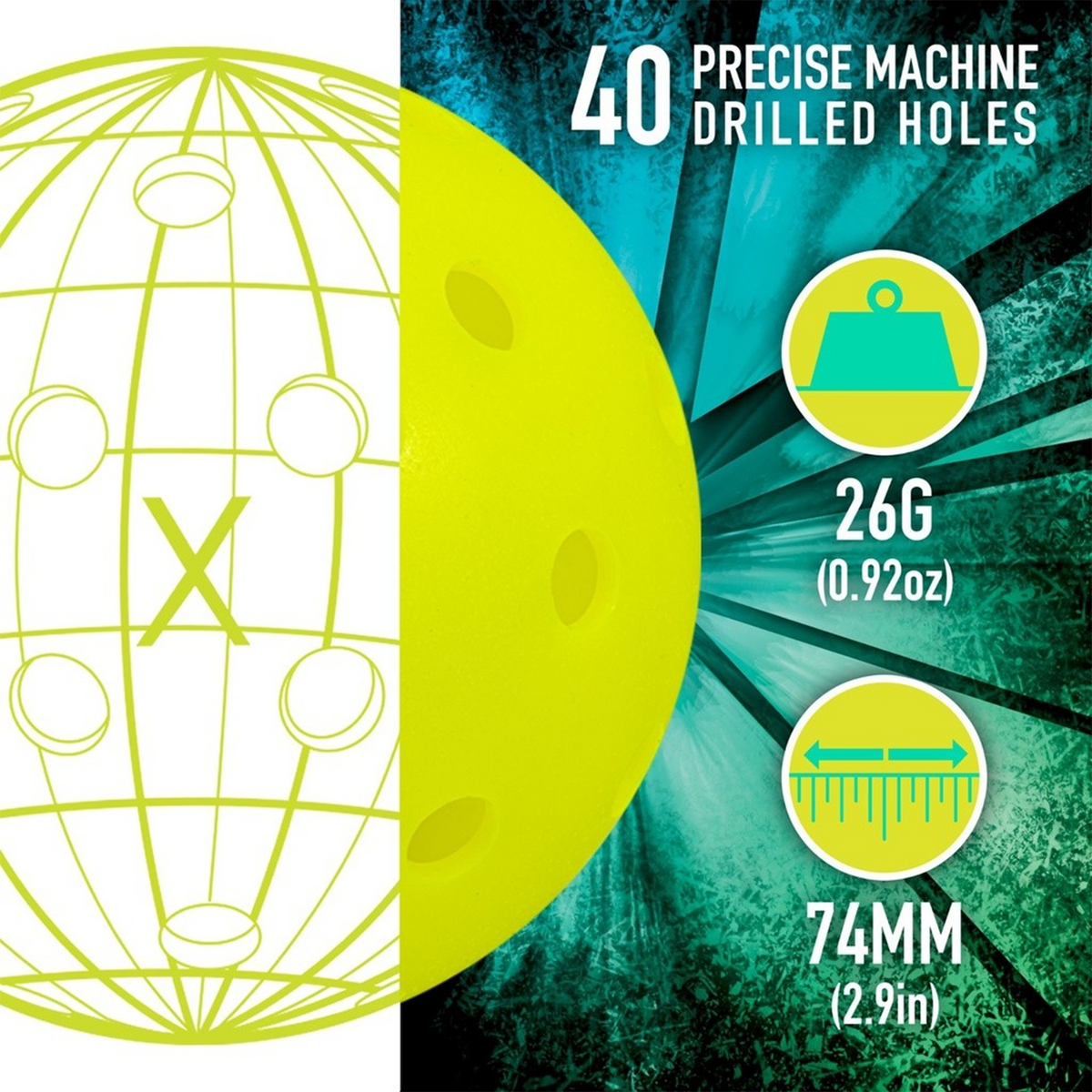 Franklin Dagger Pickleball Outdoor Ball