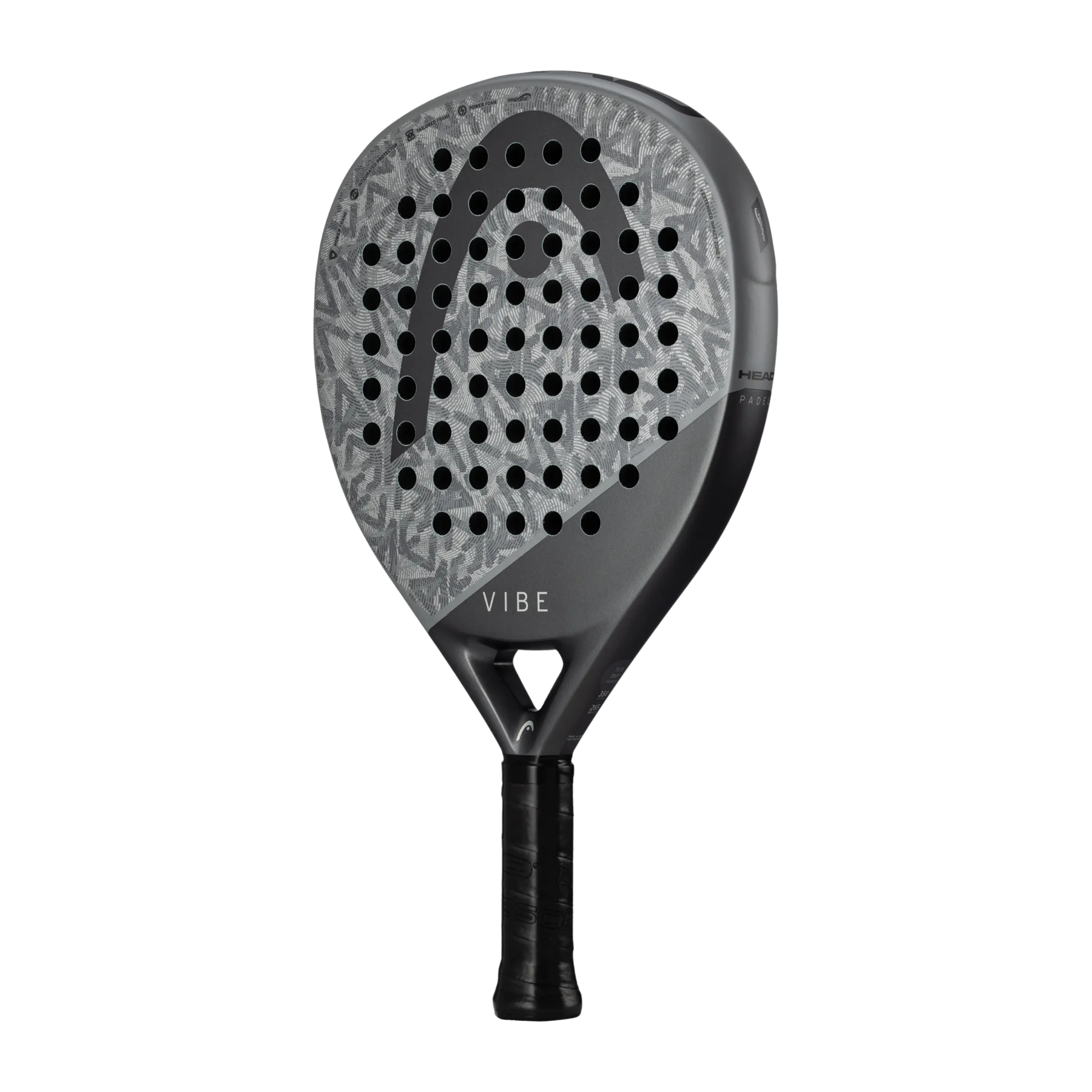 Head Vibe Padel Racket: Grey/Black