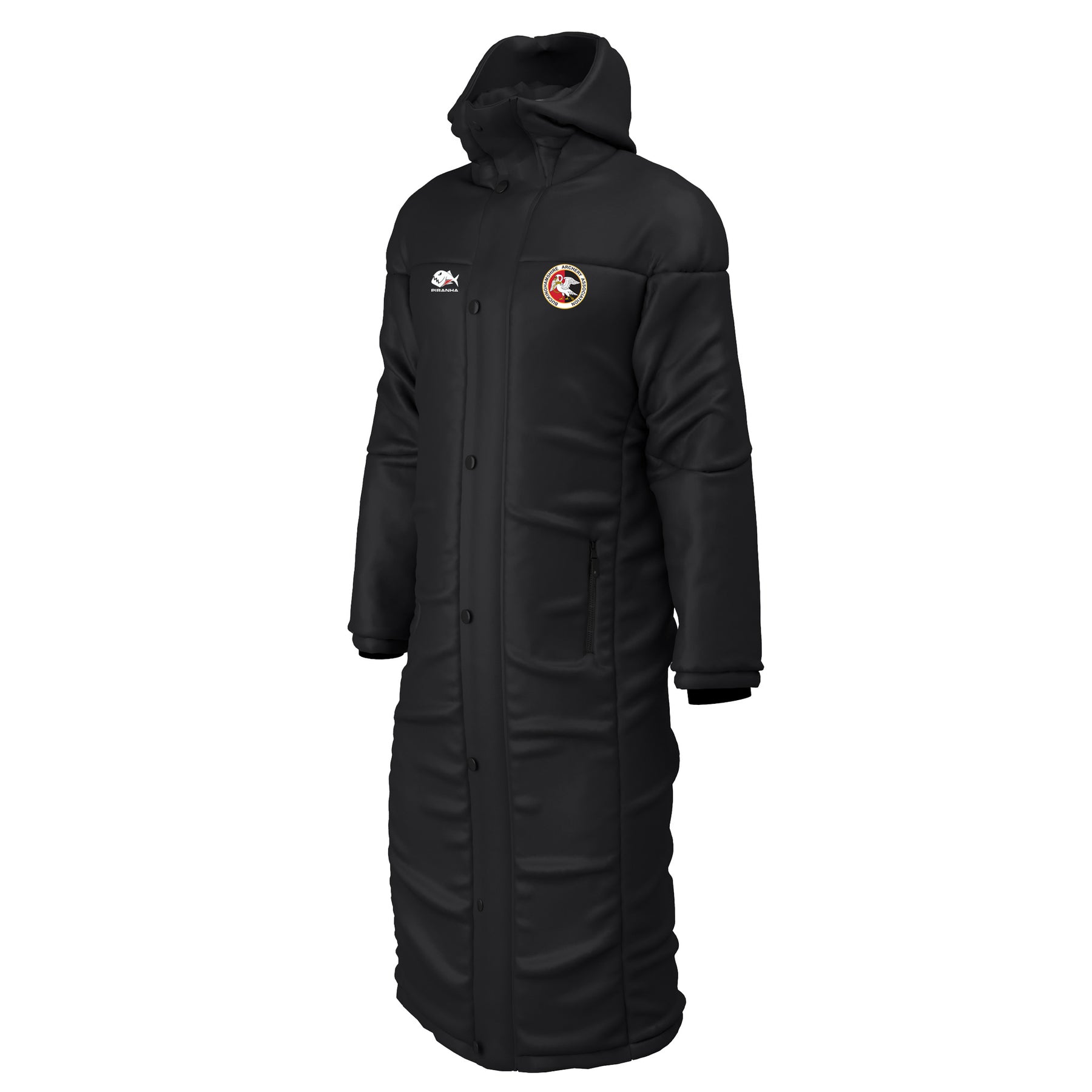 Bucks Archery Association Long Coat: Black
