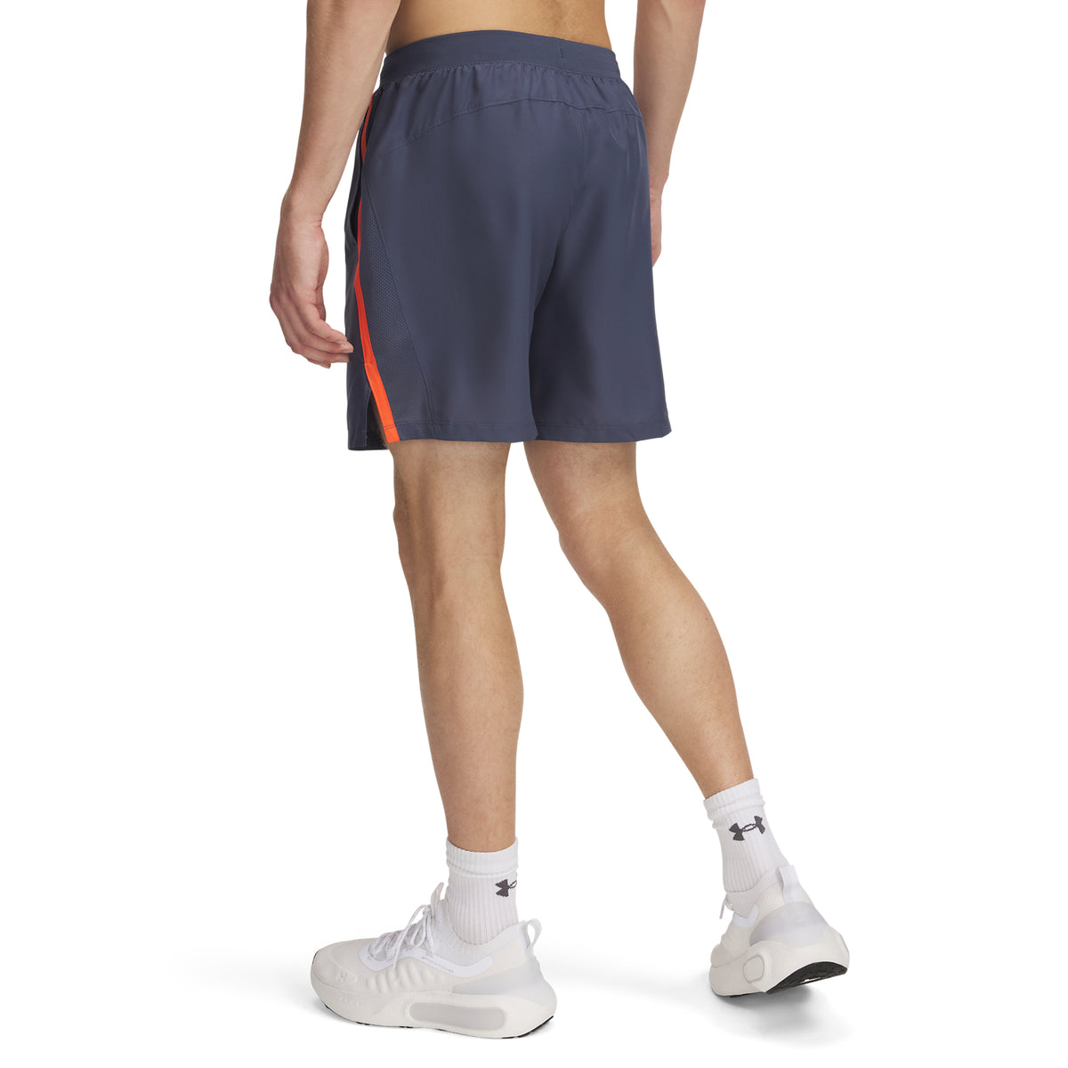 Under Armour Mens Launch Run 7inch Running Shorts: Downpour Grey/Reflective