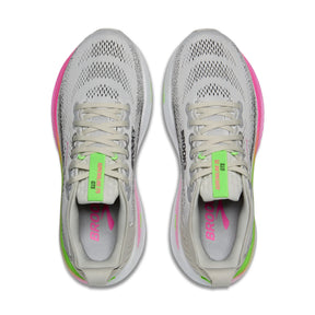 Brooks Adrenaline GTS 25 Womens Running Shoes: Oyster/Pink/Green