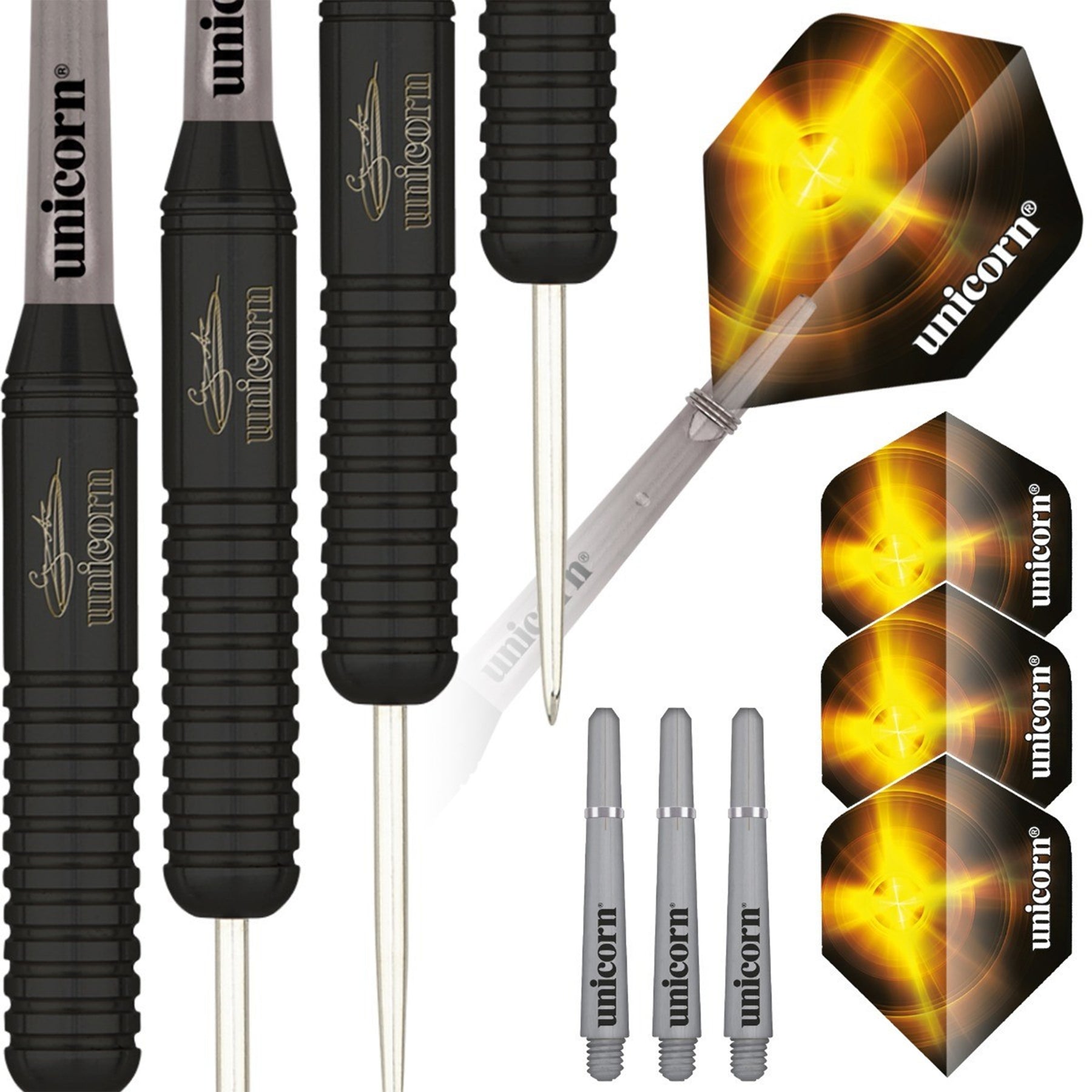 Unicorn Gary Anderson World Champion Black Brass Darts