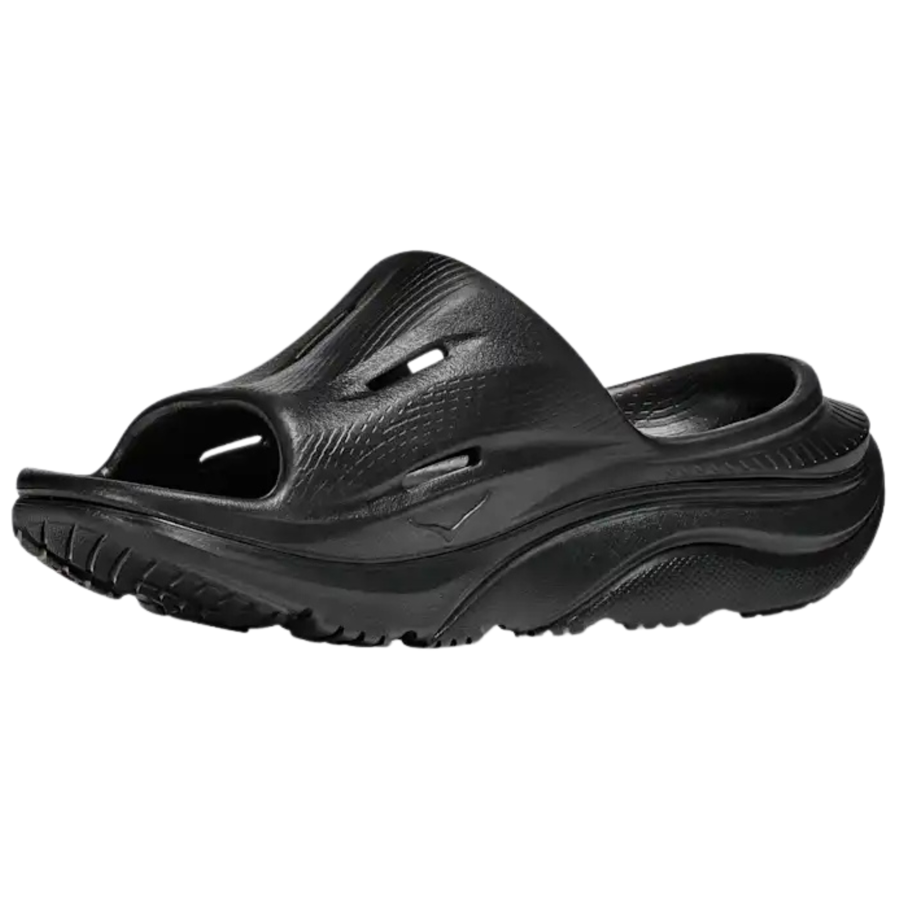 Hoka Ora Recovery Slides: Black/Black