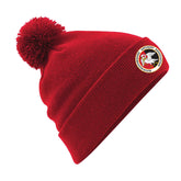 Bucks Archery Association Bobble Hat Red