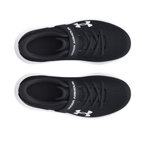 Under Armour Surge 4 Kids Pre-School AC Running Shoes: Black/Anthracite/White