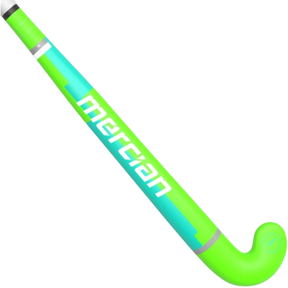 Mercian Genesis W1 Wooden Hockey Stick: Neon Green/Aqua