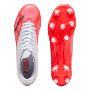 Puma Ultra 7 Play FG/AG Football Boots: Red/Black/White