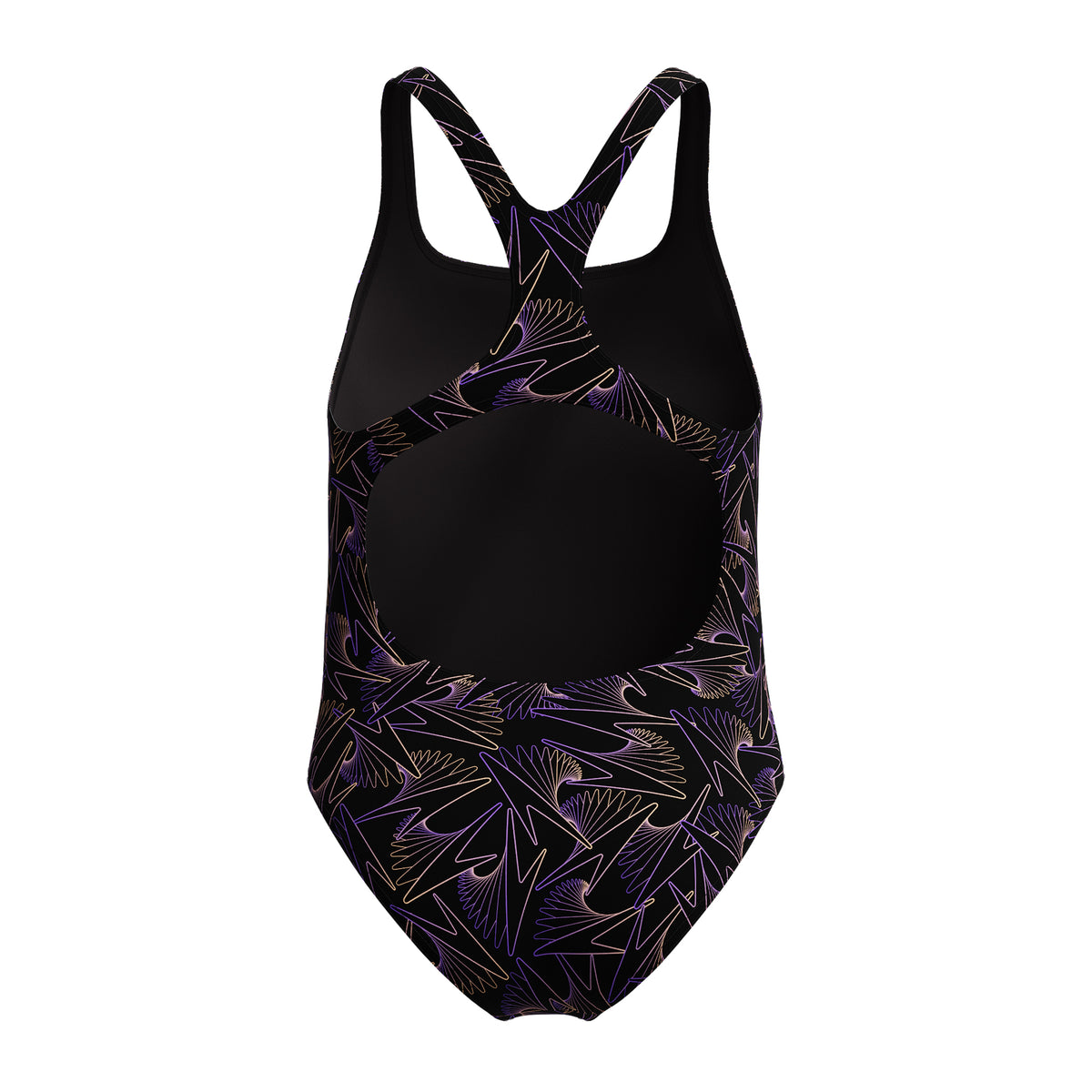Speedo Girls Hyperboom Allover Medalist Swimsuit: Orange