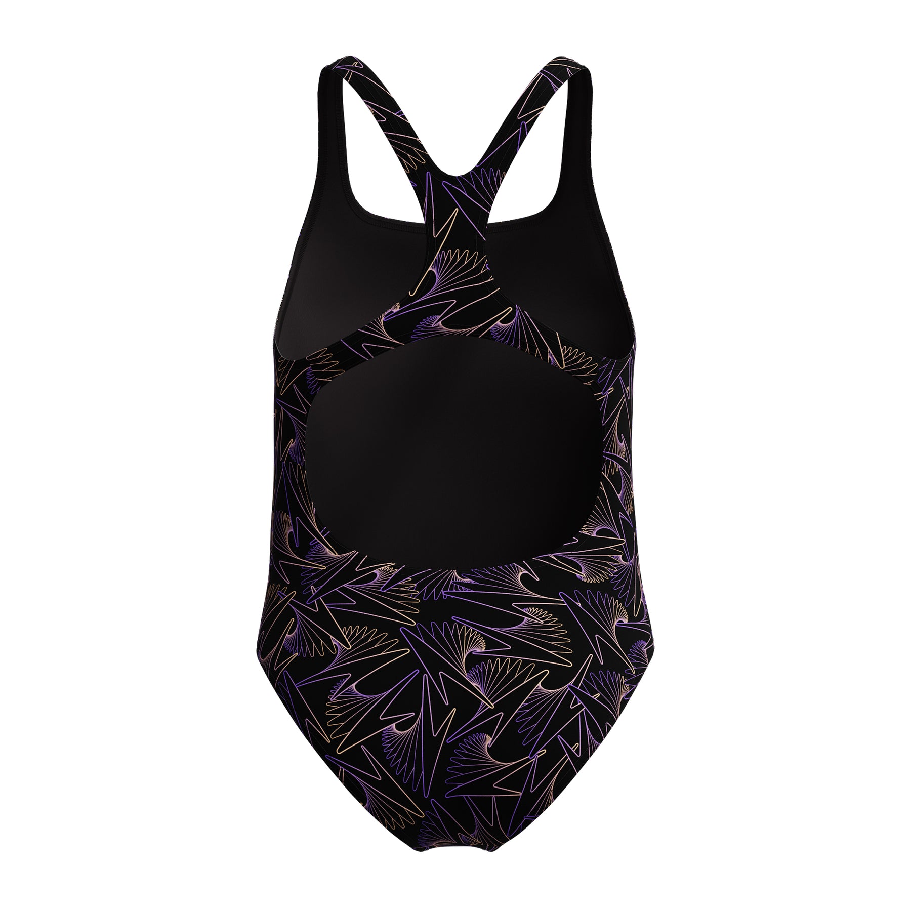 Speedo Girls Hyperboom Allover Medalist Swimsuit: Orange