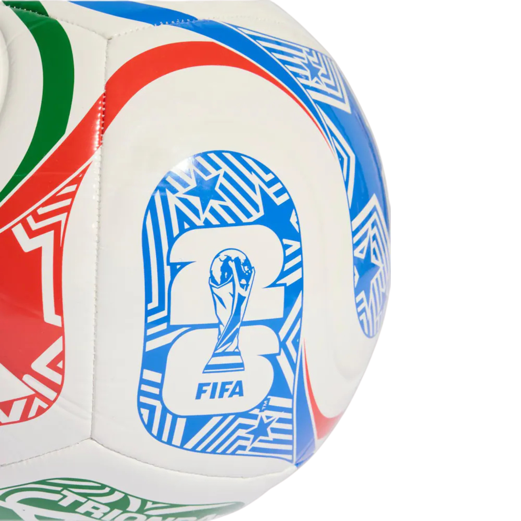Adidas Trionda Club Fifa World Cup 2026 Football: White/Blue/Red