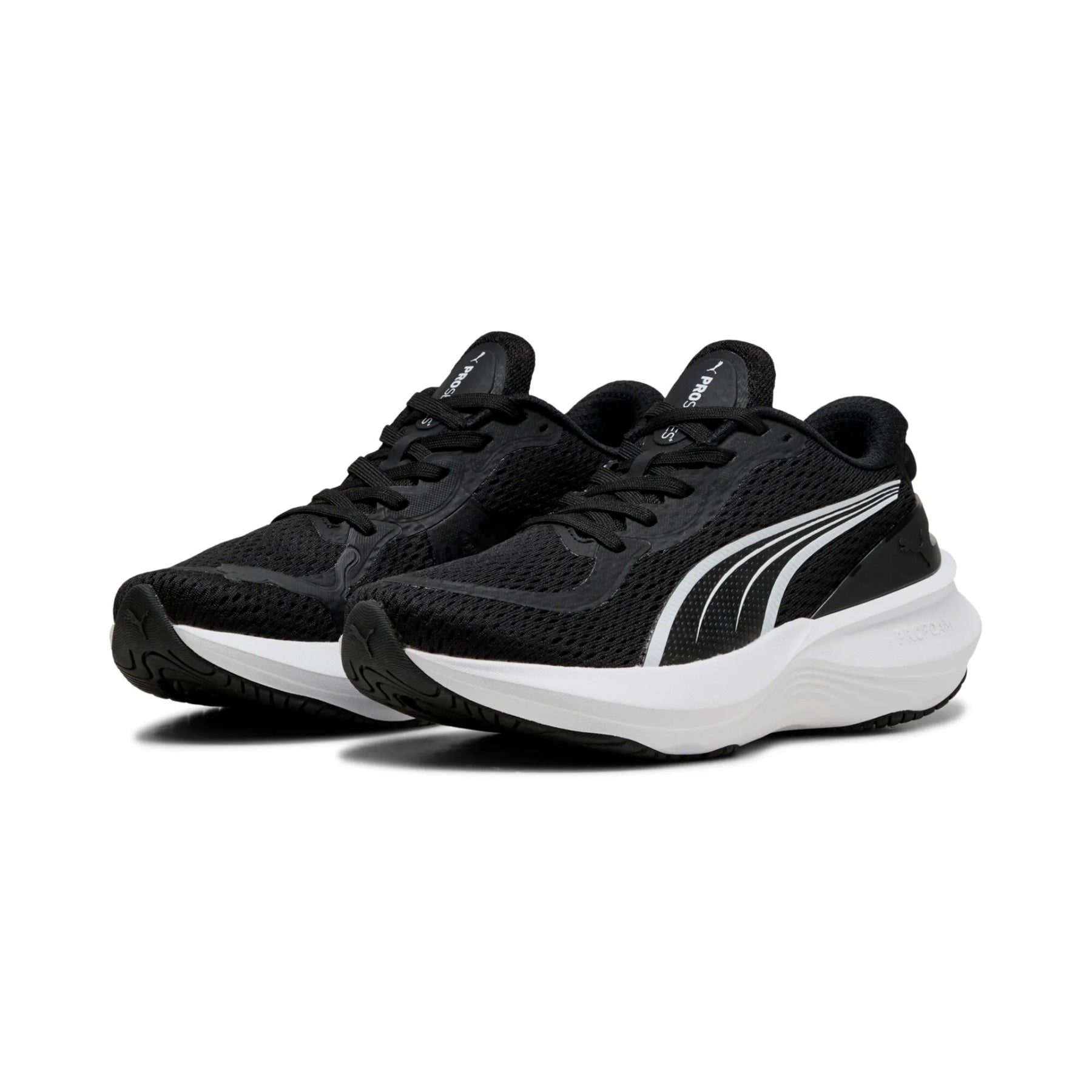 Puma Scend Pro 2 Junior Running Shoes: White/Black