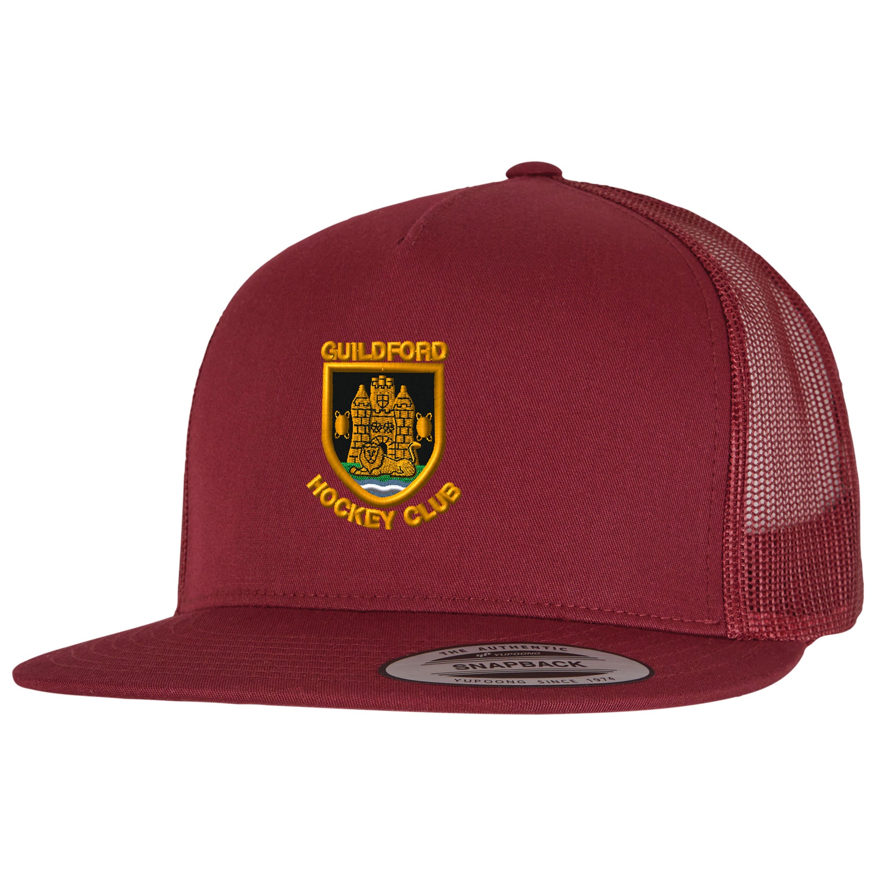 Guildford HC Unisex Classic Trucker Cap: Maroon
