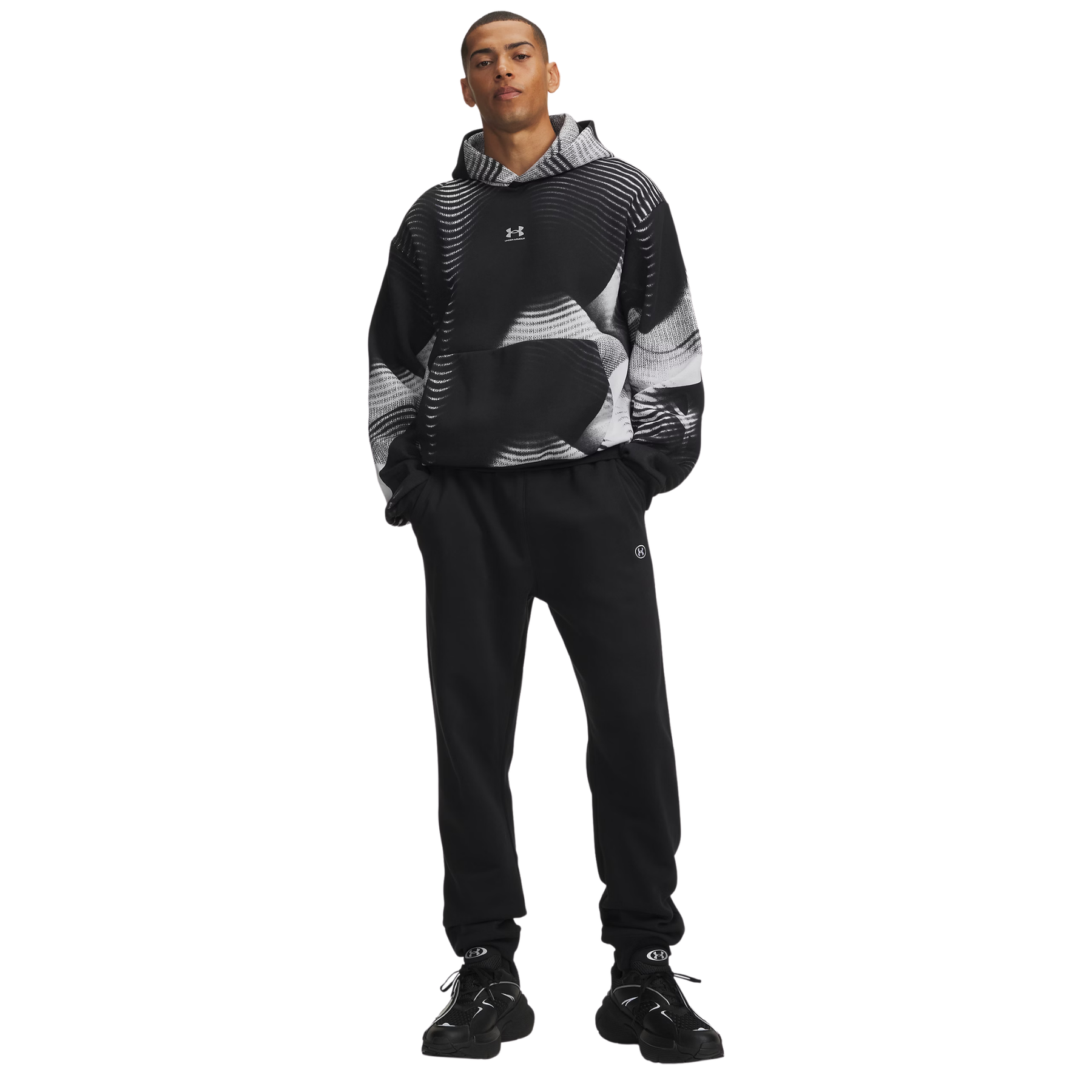 Under Armour Men's Rival Fleece Joggers: Ultimate Black/White