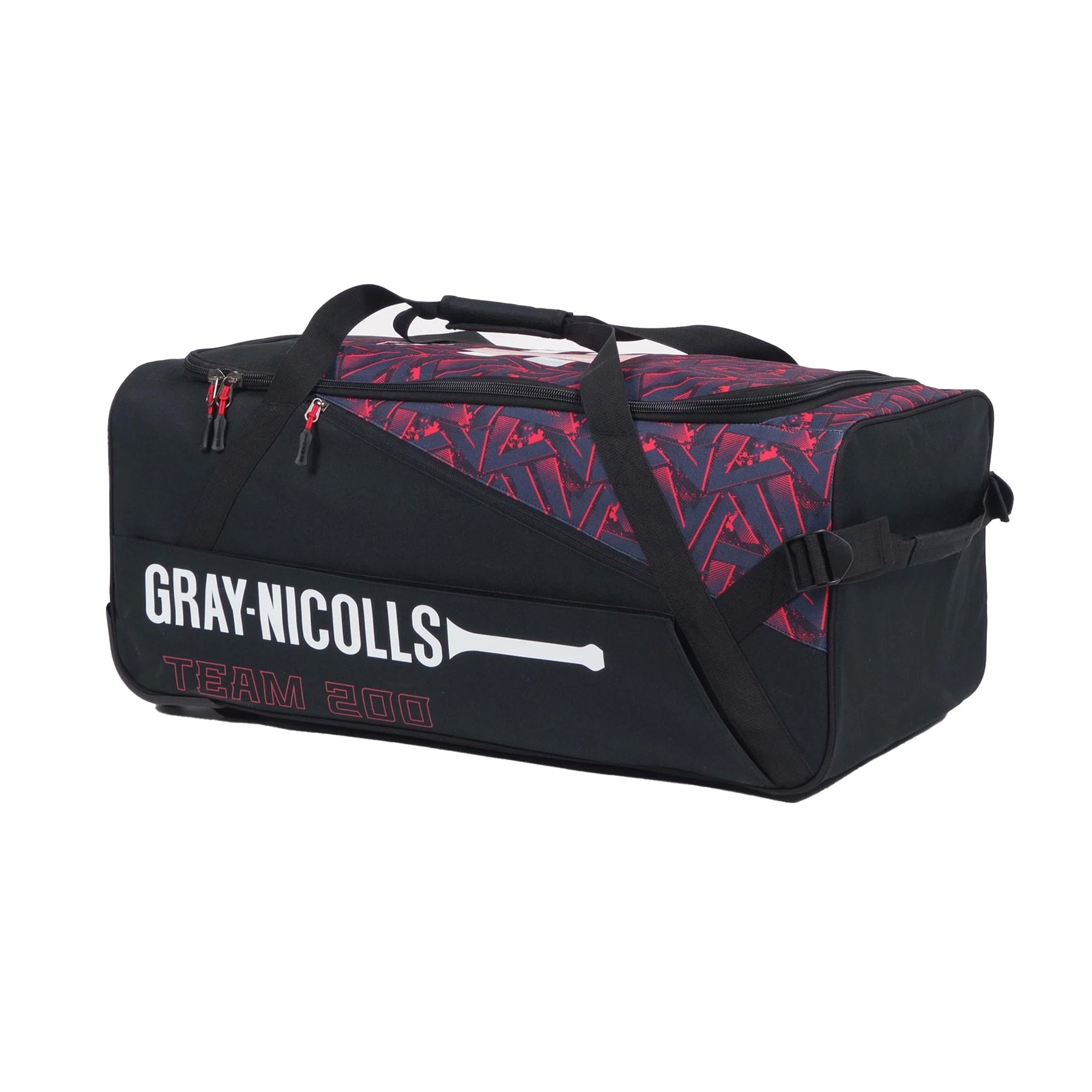 Gray Nicolls Team 200 Wheelie Cricket Bag: Black/Red