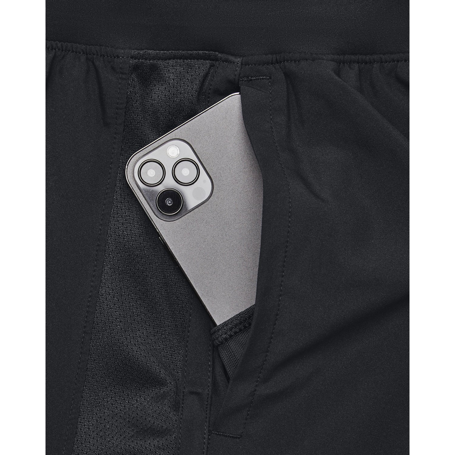 Under Armour Mens Launch Run 7inch 2-in-1 Running Shorts: Black/Reflective