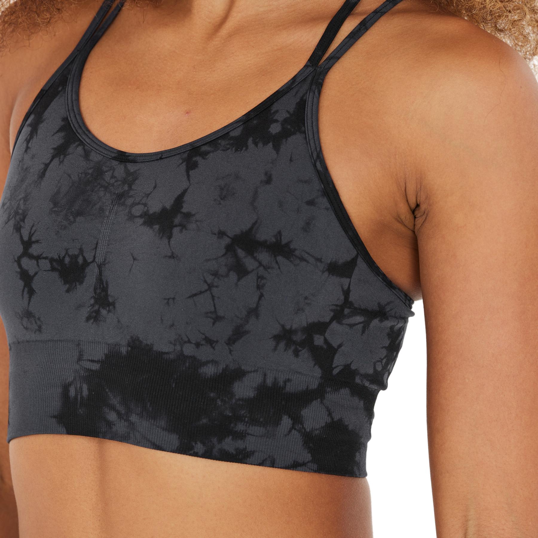 Athlecia Theresa Womens Tie Dye Seamless Bra: Nine Iron