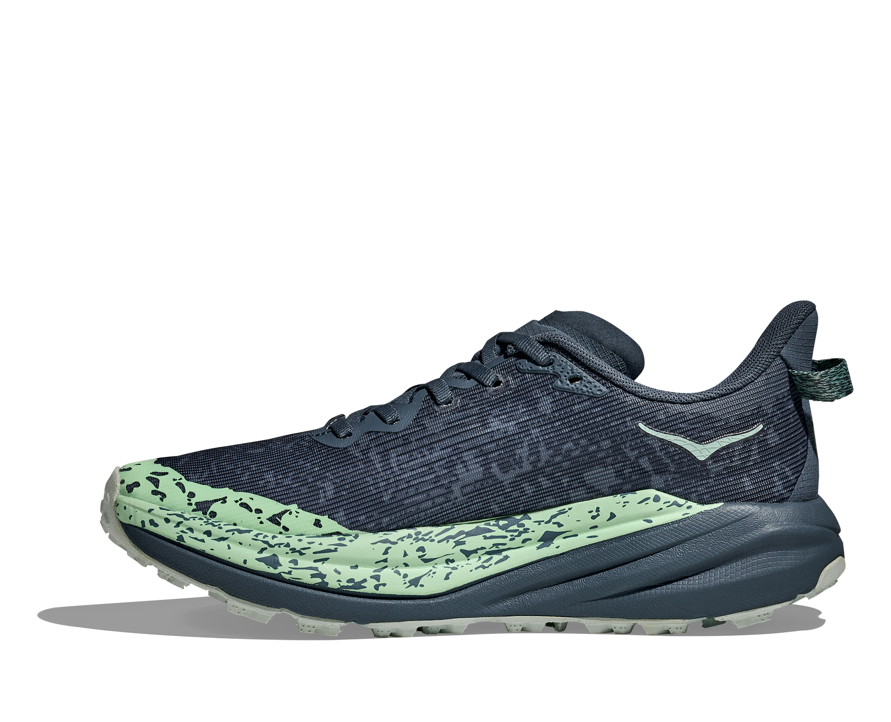 Hoka Speedgoat 6 GTX Womens Running Shoes: Thunder Cloud/Mint Fluorite - 8