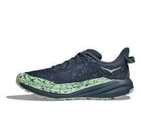 Hoka Speedgoat 6 GTX Womens Running Shoes: Thunder Cloud/Mint Fluorite - 8