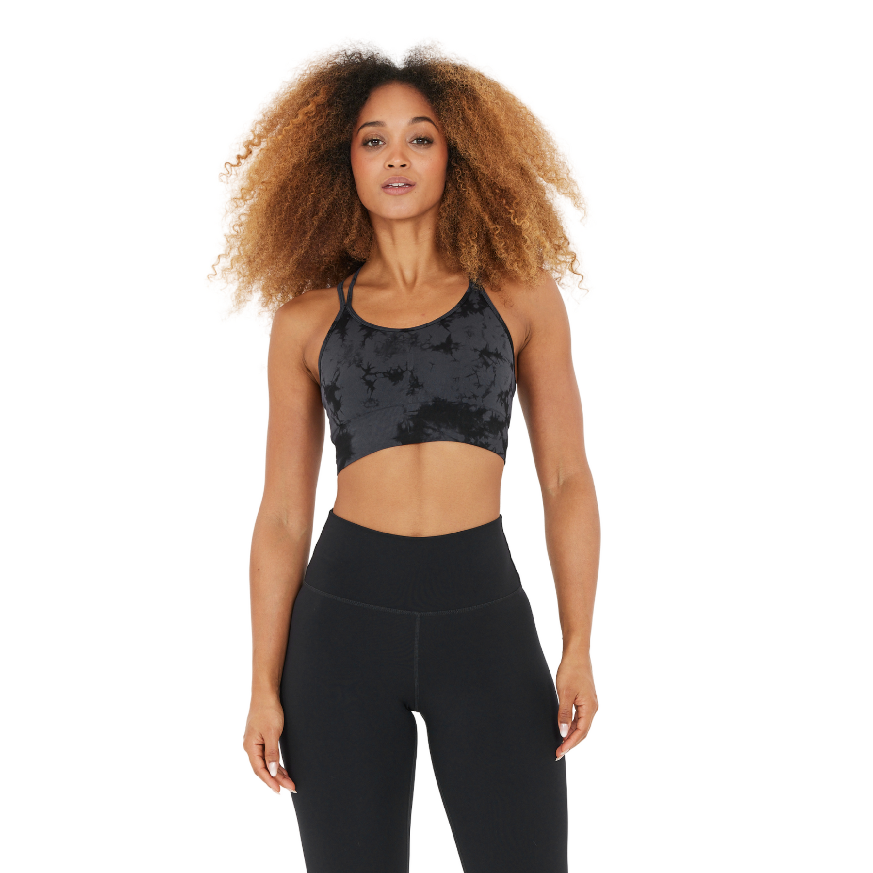Athlecia Theresa Womens Tie Dye Seamless Bra: Nine Iron