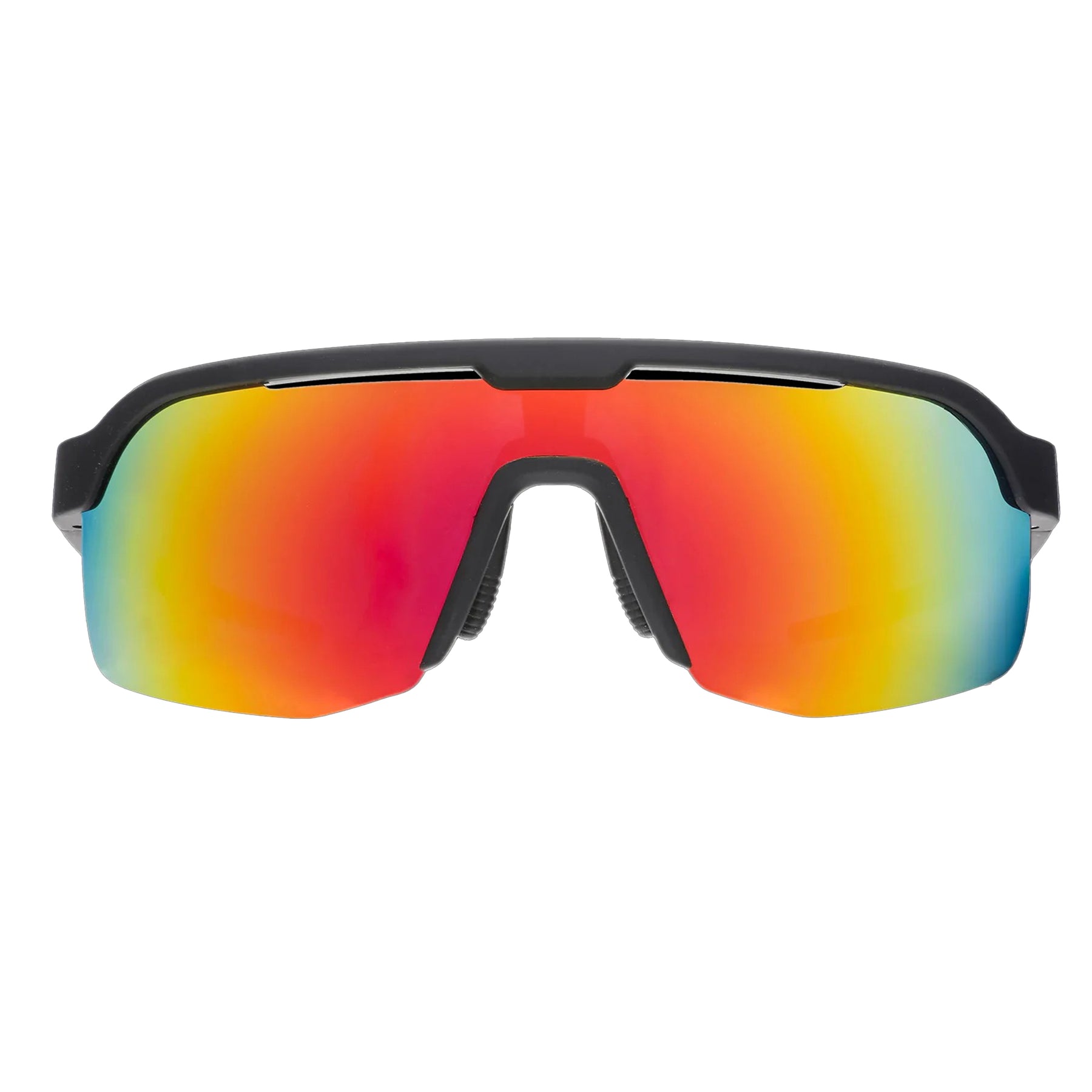 Goodr Victory Sunglasses Orange Reflective Polarised Lenses: Black Frame