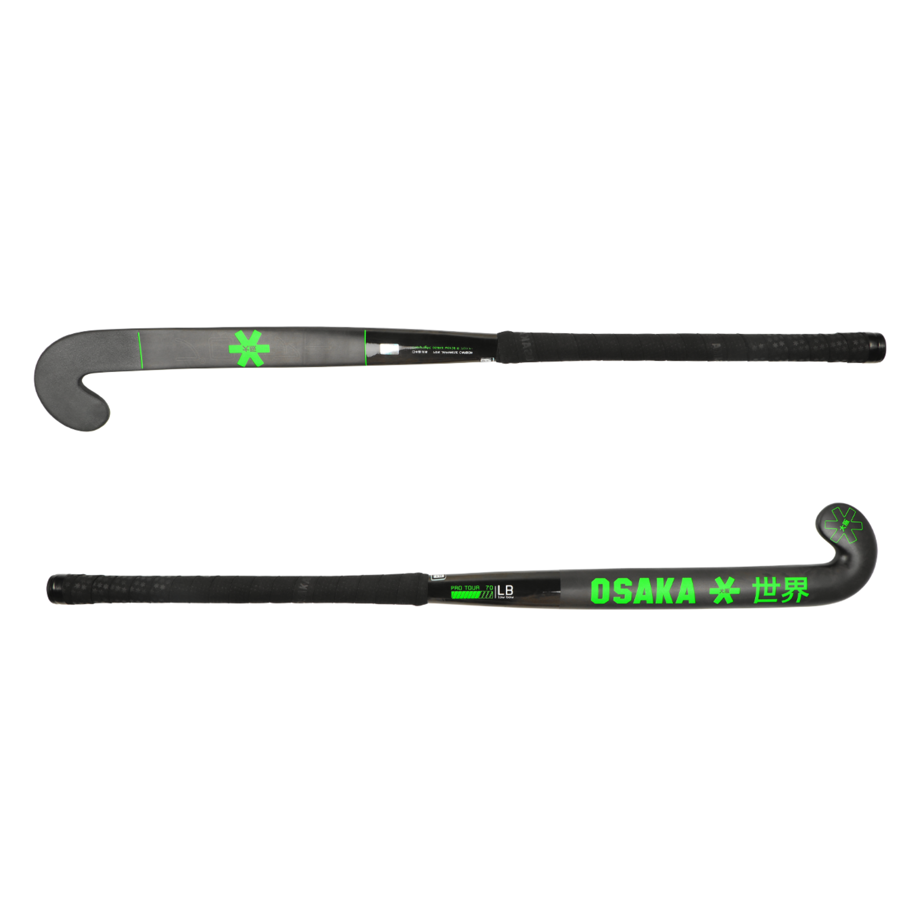 Osaka Pro Tour 70 2.0 Low Bow Hockey Stick: Iconic Black