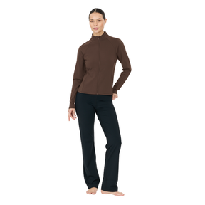 Athlecia Emarri Women's Full Zip Sweatshirt: Chocolate Torte