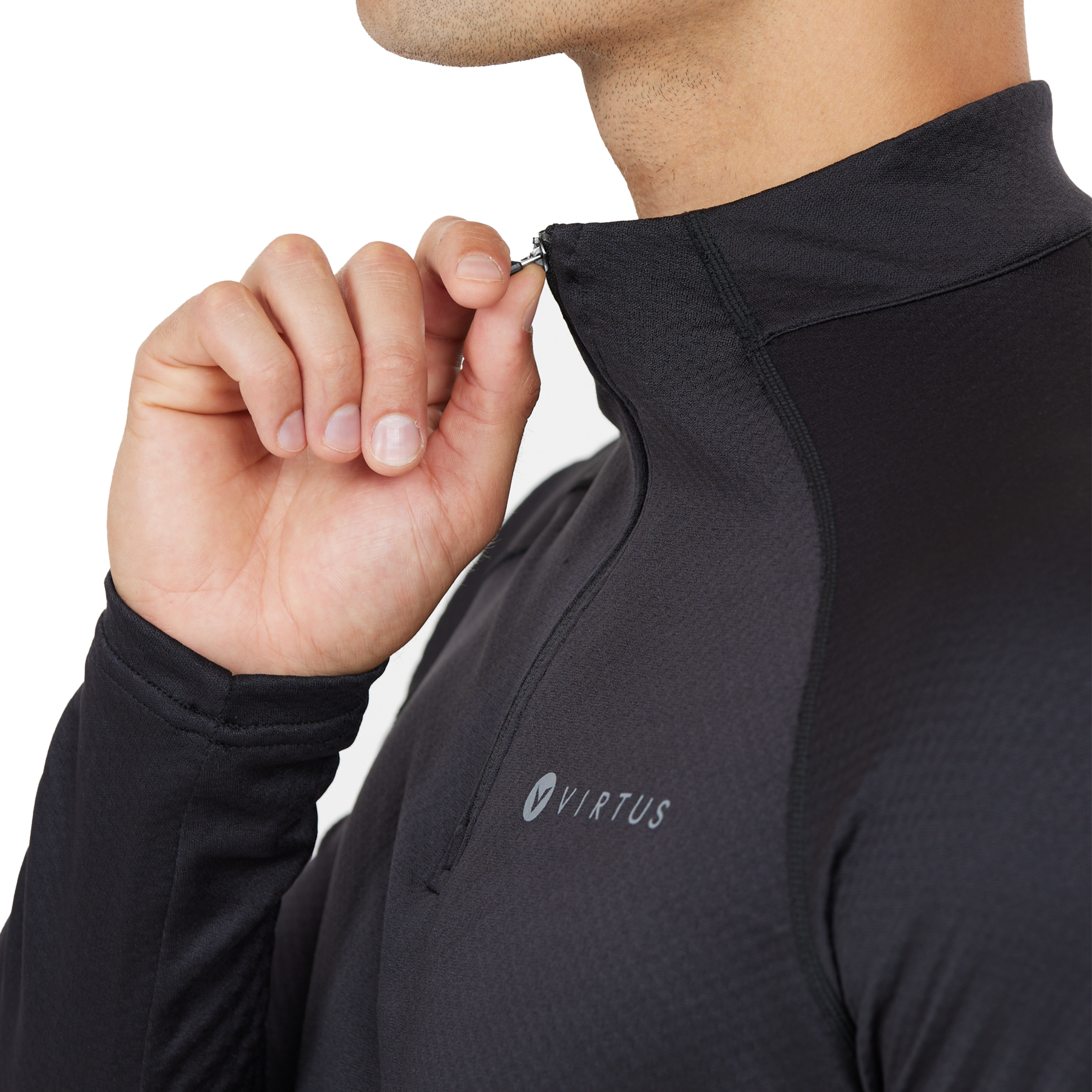 Virtus Allister Mens Midlayer: Black
