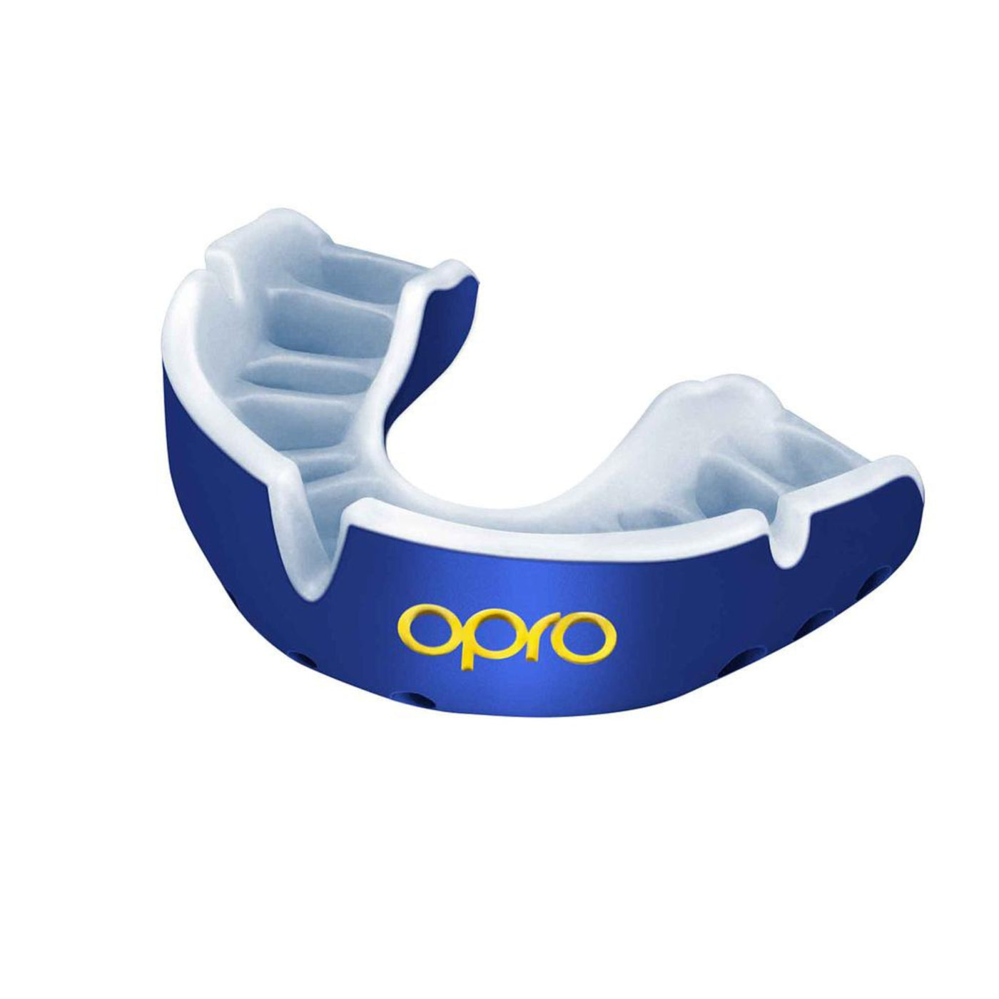 Opro Gold Self-Fit Junior Mouthguard: Blue/Pearl