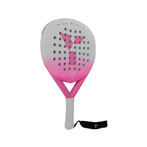 Y1 Arlo Padel Racket: Pink/White