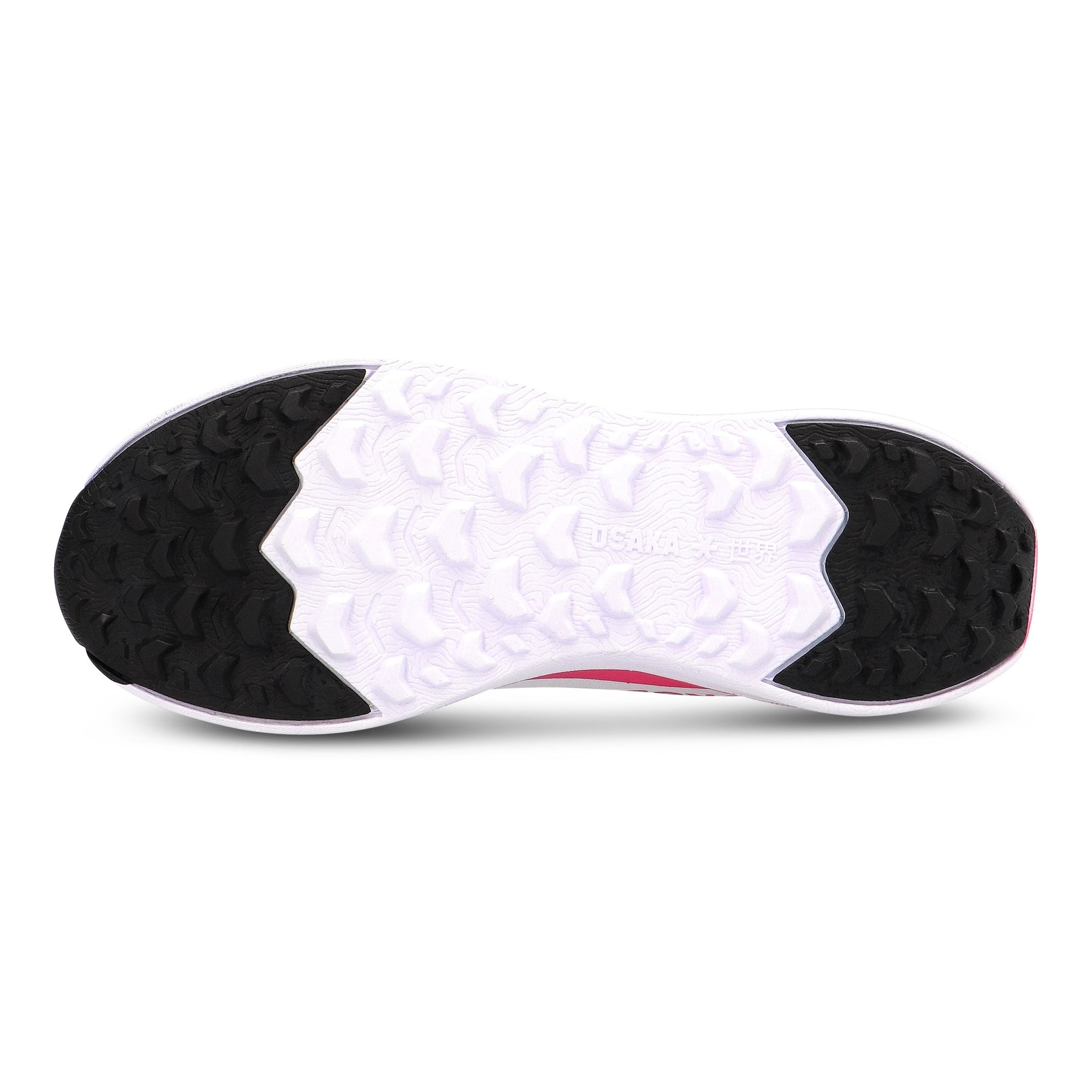 Osaka Furo Play Junior Hockey Shoes 2025: White/Retro Blue/Raspberry