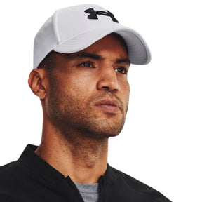 Under Armour Blitzing Baseball Cap: White/Black