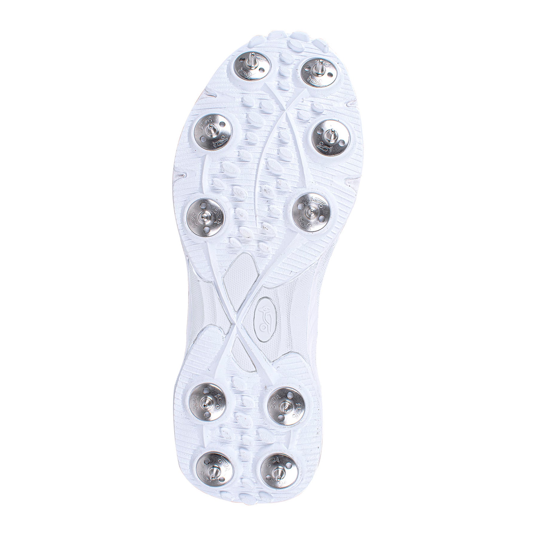 Kookaburra KC 3.0 Spike Senior Cricket Shoes 2024: White/Aqua