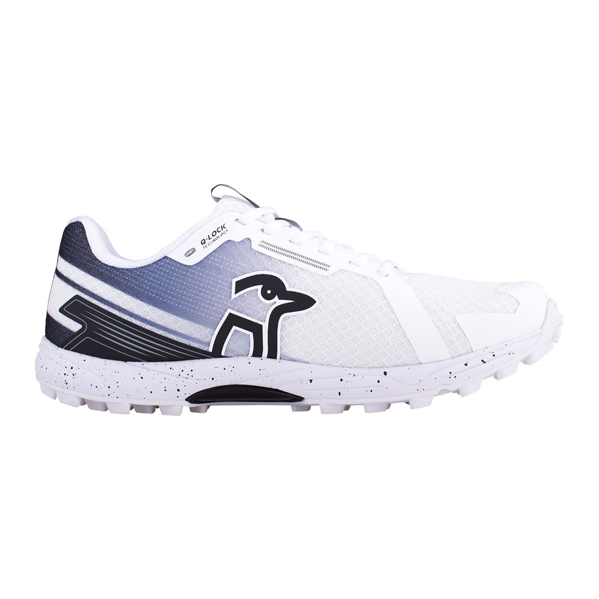 Kookaburra KC 2.0 Rubber Senior Cricket Shoes 2024: White/Black