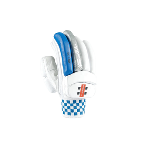 Gray Nicolls GN100X Batting Gloves: White/Blue