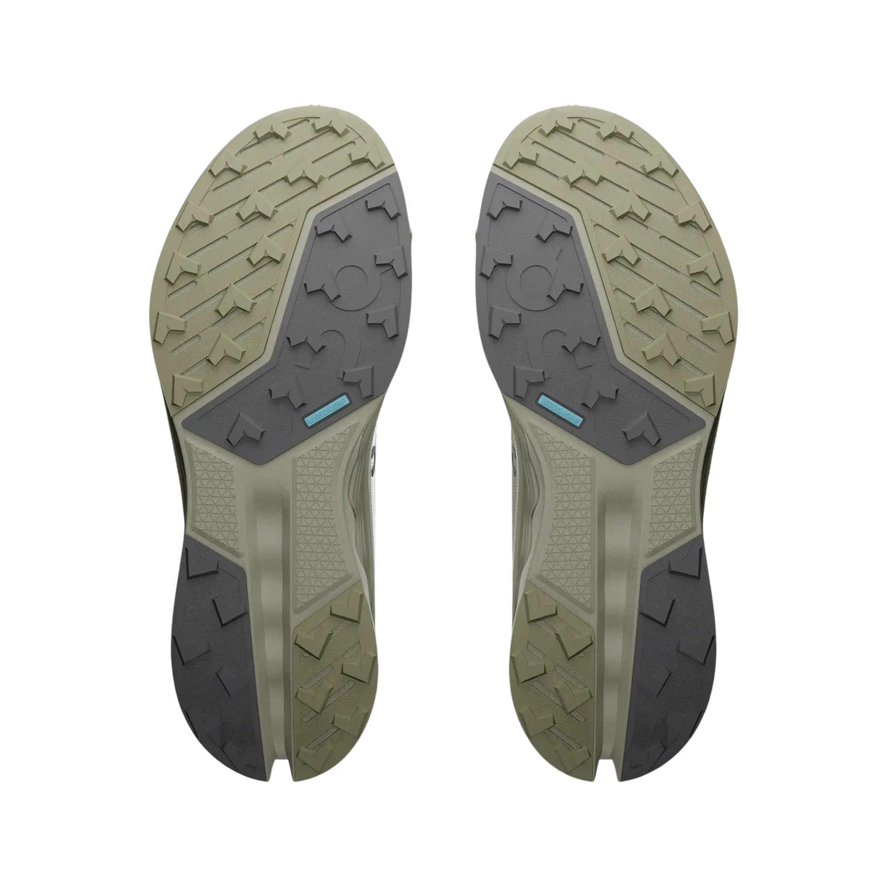 On Cloudsurfer Trail 2 Mens Running Shoes: Chalk/Ghost